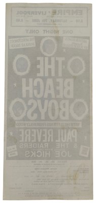 Lot 87 - THE BEACH BOYS - ORIGINAL HANDBILL.