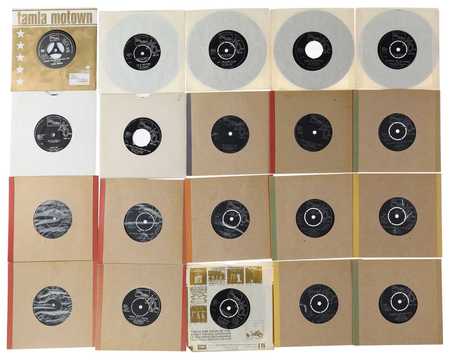 Lot 28 - UK TAMLA MOTOWN - 7" SINGLE COLLECTION - EDWIN STARR, MARVIN GAYE, THE MARVELETTES