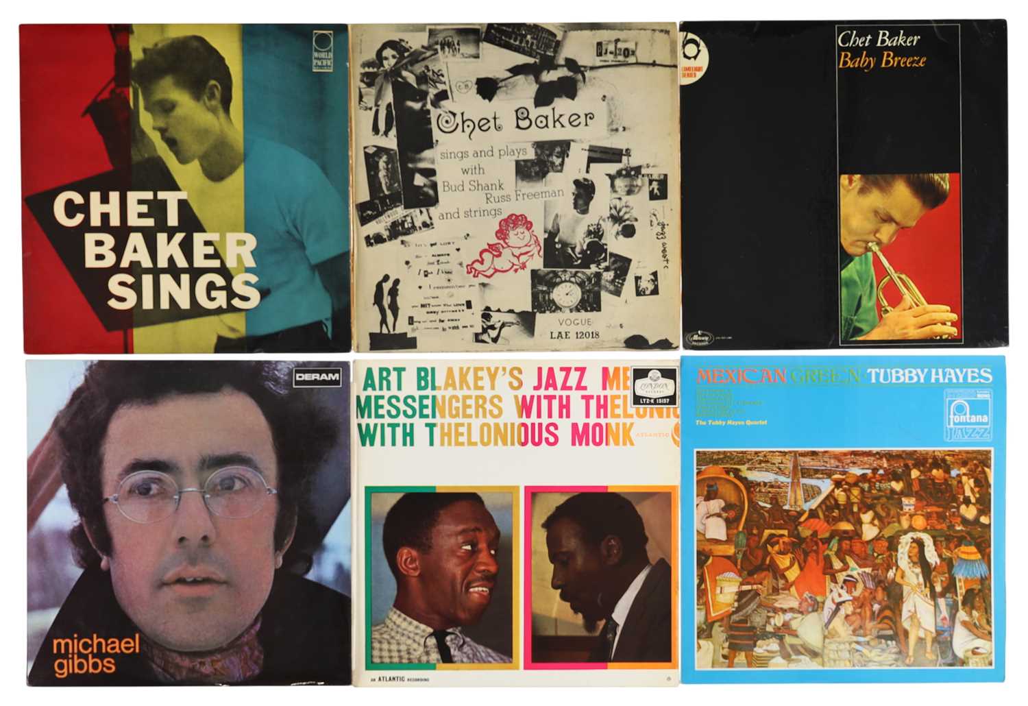 Lot 2 - BRITISH PRESS JAZZ RARITIES - CHET BAKER, TUBBY HAYES, ART BLAKEY