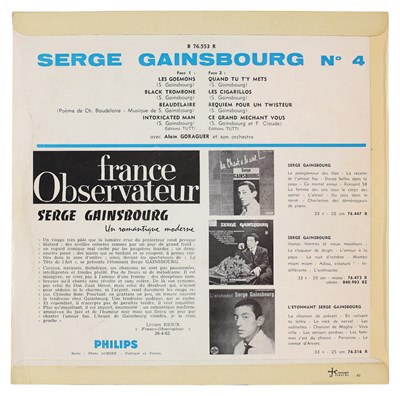 Lot 6 - SERGE GAINSBOURG - NO. 4 - SUPER RARE 1962 FRENCH 10" EP