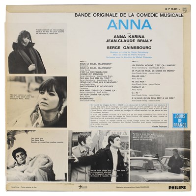 Lot 9 - SERGE GAINSBOURG, ANNA KARINA, JEAN-CLAUDE BRIALY - 'ANNA' LP - FRANCE 1967