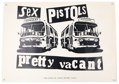 Lot 437 - SEX PISTOLS - ORIGINAL PRETTY VACANT POSTER.