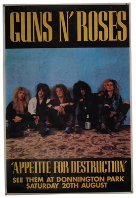 Lot 126 - POSTER COLLECTION INC KATE BUSH / GUNS N ROSES.