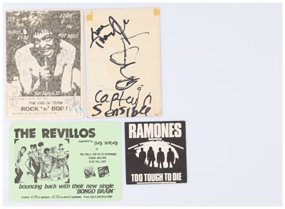 Lot 386 - PUNK MEMORABILIA INC ERIC'S HANDBILL SIGNED BY CAPTAIN SENSIBLE/DAVE VANIAN.