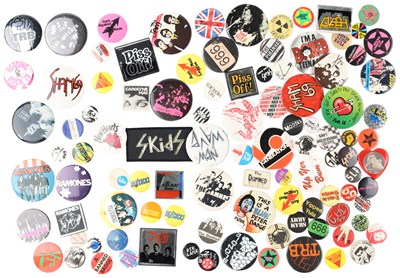 Lot 388 - PUNK - LARGE COLLECTION OF BADGES.