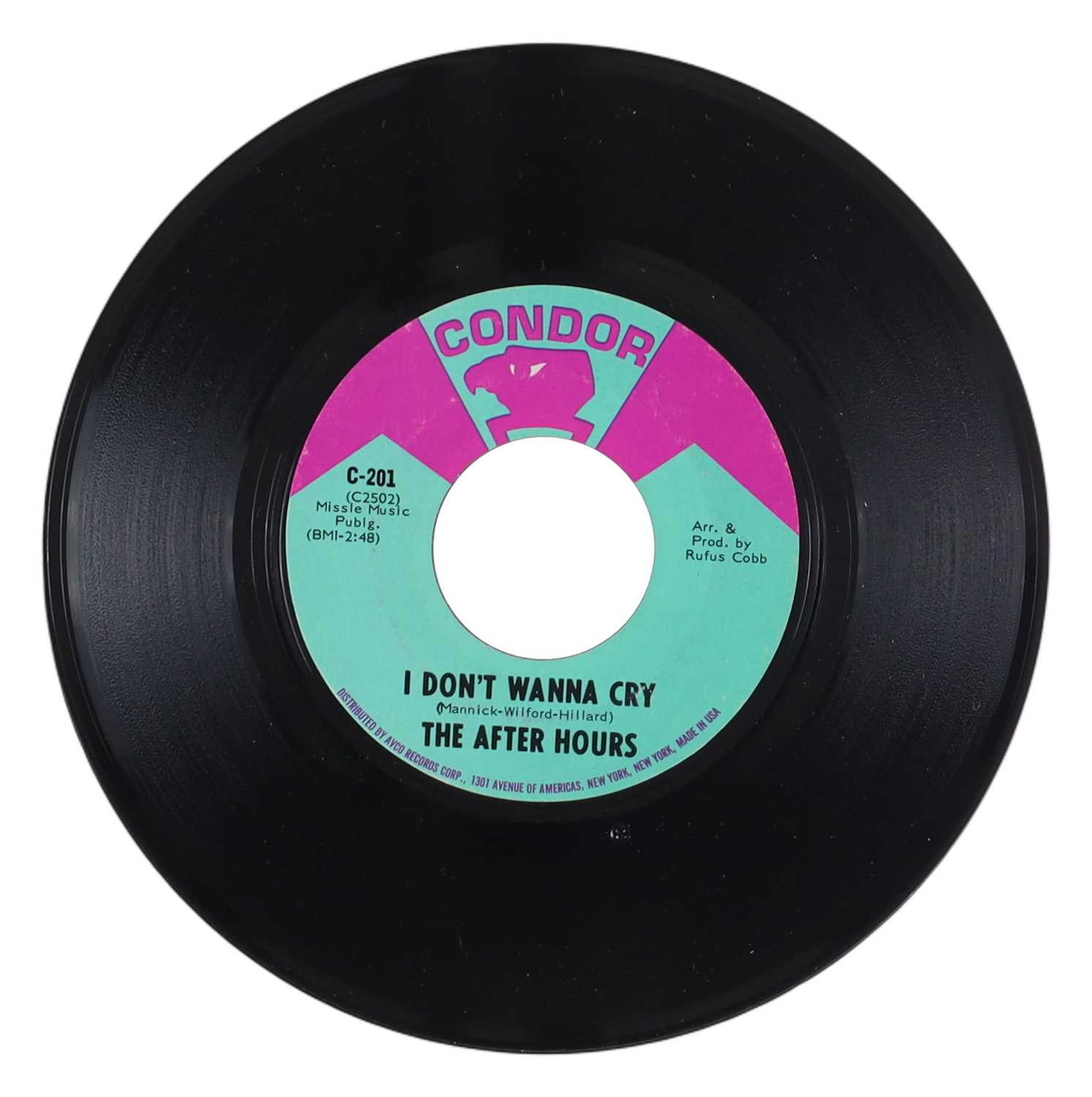 Lot 30 - THE AFTER HOURS - 'I DON'T WANNA CRY / LOVE AFFAIR' 7" - RARE 70'S LOW RIDER SOUL