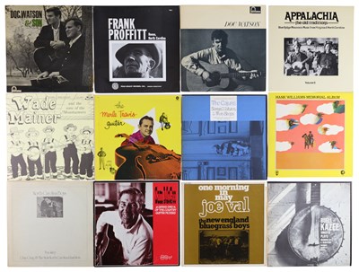 Lot 182 - COUNTRY, ACOUSTIC, FOLK, BLUEGRASS LP COLLECTION INCLUDING DOC WATSON AND FRANK PROFFITT
