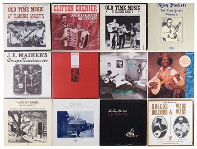 Lot 183 - COUNTRY, ACOUSTIC, FOLK AND BLUEGRASS LP COLLECTION INCLUDING CLIFTON CHENTER AND RILEY PUCKETT