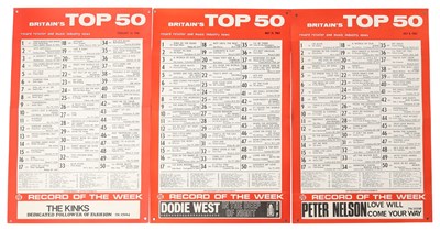 Lot 60 - 1960S COLLECTABLES - RECORD RETAILER POSTERS / VAN MORRISON / PHIL SPECTOR SIGNED.