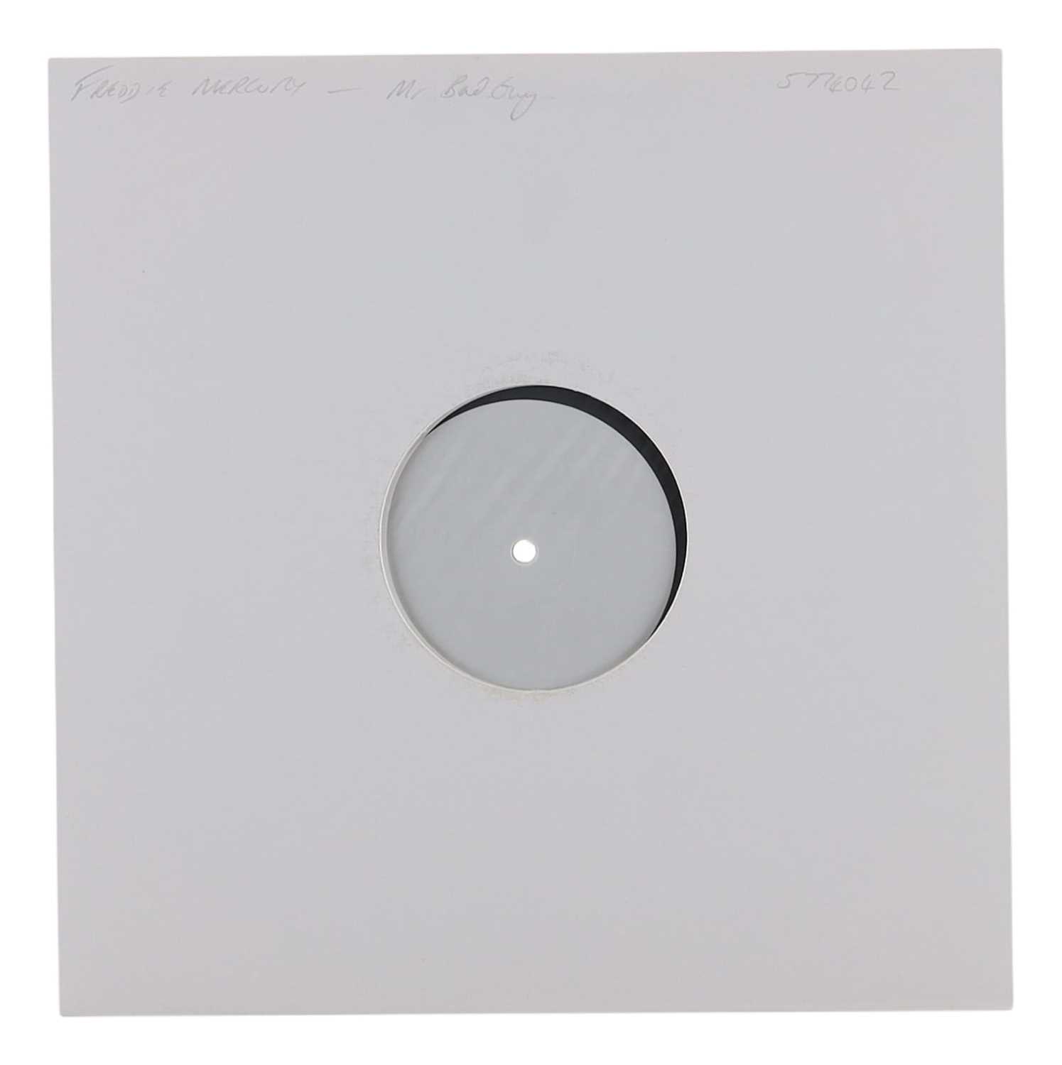 Lot 34 - FREDDIE MERCURY - MR BAD GUY - WHITE LABEL TEST PRESSING