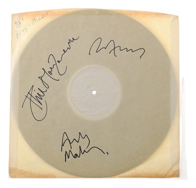 Lot 54 - ROXY MUSIC - STRANDED - WHITE LABEL TEST PRESSINGS - SIGNED BY PHIL MANZANERA / BRYAN FERRY / ANDY MACKAY