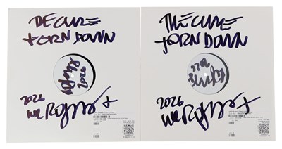 Lot 72 - THE CURE - TORN DOWN MIXED UP EXTRAS - WHITE LABEL TEST PRESSINGS SIGNED BY ROBERT SMITH
