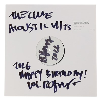 Lot 73 - THE CURE - ACOUSTIC HITS - WHITE LABEL TEST PRESSINGS  SIGNED BY ROBERT SMITH