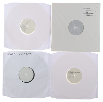 Lot 117 - BMG - KREATOR, RUNNING WILD AND WARFARE - PLEASURE TO KILL; DEATH OR GLORY; SONGBOOK OF FILTH - WHITE LABEL TEST PRESSINGS