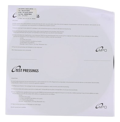 Lot 121 - THE BLACK CROWES JEALOUS AGAIN - WHITE LABEL TEST PRESSING