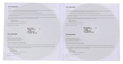 Lot 139 - BRYAN FERRY - THE BEST OF 2 LP WHITE TEST PRESSING