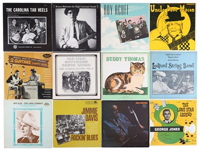 Lot 184 - COUNTRY, ACOUSTIC, FOLK, BLUEGRASS LP COLLECTION INCLUDING ROSCOE HOLCOMB AND BUDDY THOMAS