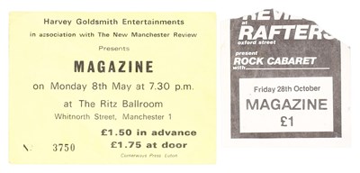 Lot 110 - THE SMITHS - ORIGINAL 1978 MAGAZINE TICKET - MORRISSEY AS SINGER WITH 'ED BANGER'.