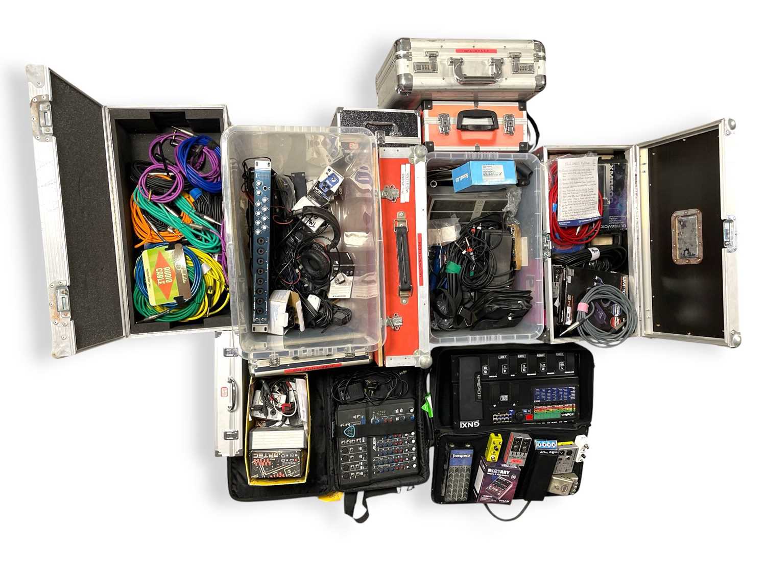 Lot 21 - MIXERS, EFFECTS, CABLING & SPARES.