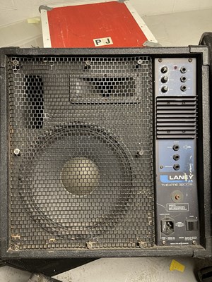 Lot 22 - PA SPEAKERS AND AMPLIFIERS.