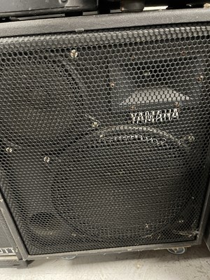 Lot 22 - PA SPEAKERS AND AMPLIFIERS.