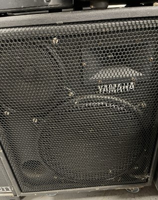Lot 22 - PA SPEAKERS AND AMPLIFIERS.