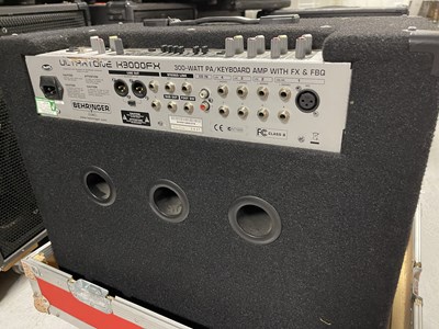 Lot 22 - PA SPEAKERS AND AMPLIFIERS.