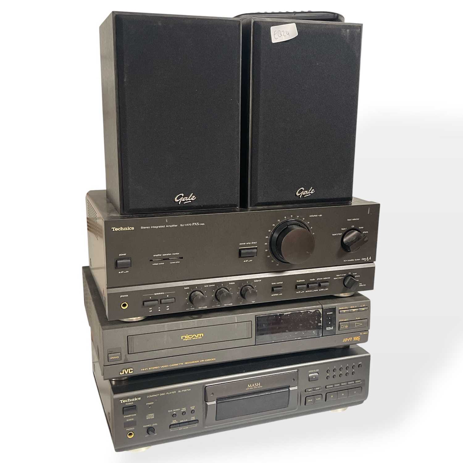 Lot 24 - HIFI EQUIPMENT (TECHNICS, GALE & JVC).