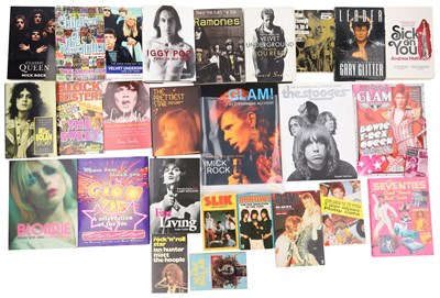 Lot 132 - DAVID BOWIE / GLAM ROCK - BOOKS AND MAGAZINE COLLECTION.