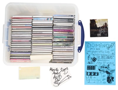 Lot 83 - MANCHESTER - CD COLLECTION INC PETER HOOK SIGNED