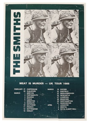 Lot 116 - THE SMITHS - MEAT IS MURDER - 1985 TOUR POSTER.