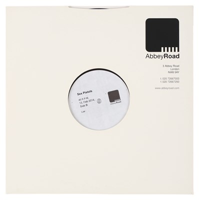 Lot 19 - SEX PISTOLS - NO FEELING 10" ABBEY ROAD ACETATE