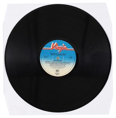 Lot 26 - SEX PISTOLS - NEVER MIND THE BOLLOCKS LP ('SPOTS 001') WITH ADDITIONAL STICKER TO REVERSE.