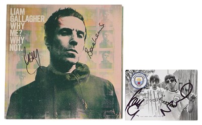 Lot 100 - OASIS -SIGNED MEMORABILIA INC LIAM / NOEL.
