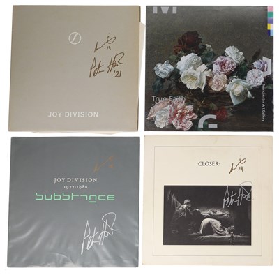 Lot 166 - NEW ORDER / JOY DIVISION - PETER HOOK / STEPHEN MORRIS SIGNED LPS.