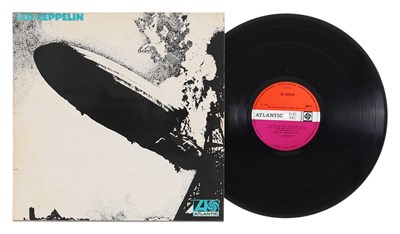 Lot 51 - LED ZEPPELIN - LED ZEPPELIN LP (COMPLETE 1ST UK PRESSING 'TURQUOISE SLEEVE/UNCORRECTED' - ATLANTIC 588171)