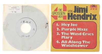 Lot 89 - JIMI HENDRIX PURPLE HAZE ACETATE AND DIE GROSSEN VIER VINYL 7"S