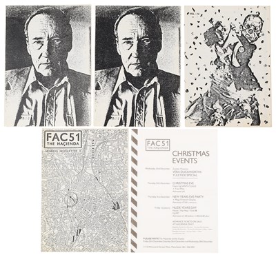 Lot 130 - FAC51 / THE HACIENDA - NEWSLETTERS AND HANDBILL.