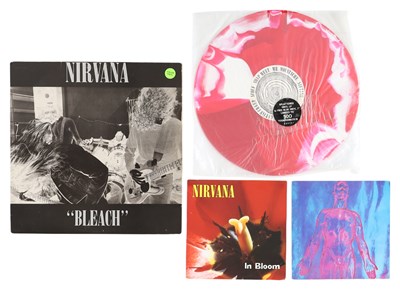 Lot 203 - NIRVANA - 'BLEACH' LP - USA 1992, PINK/WHITE MARBLED, LIMITED TO 500