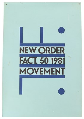 Lot 172 - NEW ORDER - ORIGINAL MOVEMENT POSTER.