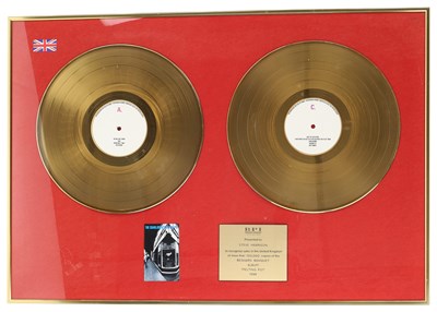 Lot 73 - THE CHARLATANS - ORIGINAL BPI GOLD DISC FOR 'MELTING POT'.