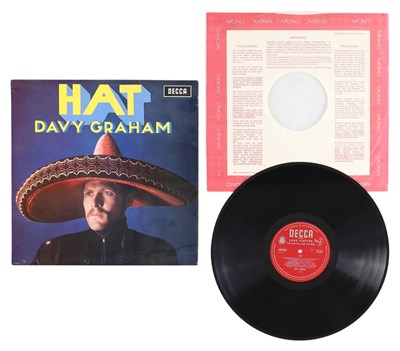 Lot 206 - DAVY GRAHAM - 'HAT' LP - UK 1969 MONO, RARE DECCA FOLK-ROCK