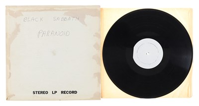 Lot 106 - BLACK SABBATH PARANOID LP WHITE LABEL TEST PRESSING