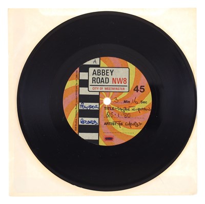 Lot 221 - THE CHORDS - 'MAYBE TOMORROW' 7" ACETATE - UK 1980, ABBEY ROAD