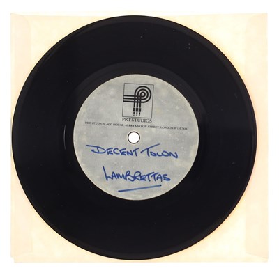 Lot 227 - THE LAMBRETTAS - 'DECENT TOWN' 7" ACETATE, 1981 PRT STUDIOS