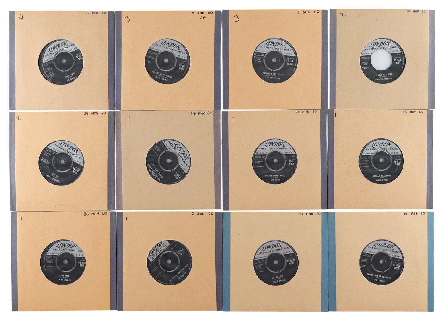 Lot 6 - 1960 LONDON RECORDINGS LABEL 7" COLLECTION INCLUDING JOE TURNER, THE ETERNALS