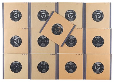 Lot 7 - 1957 TO 1961 CORAL LABEL 7" COLLECTION INCLUDING JOHNNY O'KEEFE, BILLY WILLIAMS QUARTET