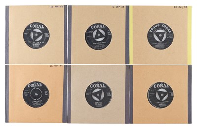 Lot 7 - 1957 TO 1961 CORAL LABEL 7" COLLECTION INCLUDING JOHNNY O'KEEFE, BILLY WILLIAMS QUARTET