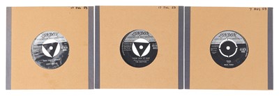 Lot 15 - 1957 TO 1959 - LONDON RECORDS - 7" SINGLE COLLECTION - RARITIES - THE DRIFTERS, LITTLE ANTHONY, RUTH BROWN