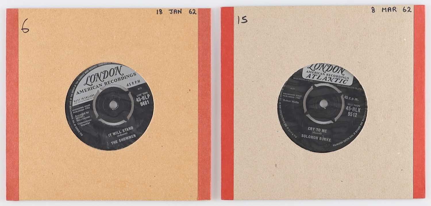 Lot 22 - 1962 LONDON RECORDINGS SOUL 7" RARITIES SOLOMON BURKE, THE SHOWMEN